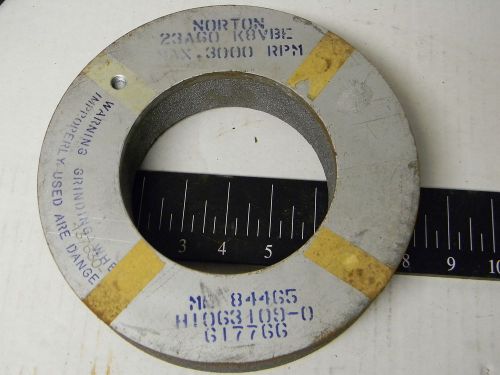 Norton metal backed grinding wheel 23ago k8vbe 3000rpm me84465 h1063109-0 617766 for sale