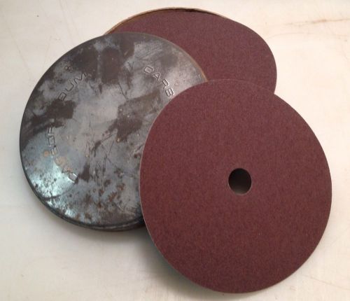(25) Carborundum F885F Fastcut Resin 7&#034; Sanding Disc Aloxite Greenback A 80