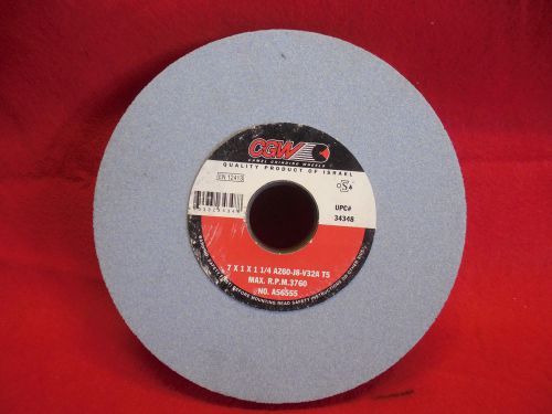 Cgw grinding wheel 7 x 1 x 1-1/4 az6o-j8-v32a t5 max rpm 3760 no a56555 for sale