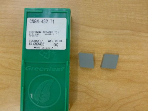 Greenleaf Ceramic Inserts, CNGN-432T1 WG-300, 10 inserts, Surplus