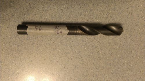 Used 31/64 inch Oil Hole Drill 5 inches Long