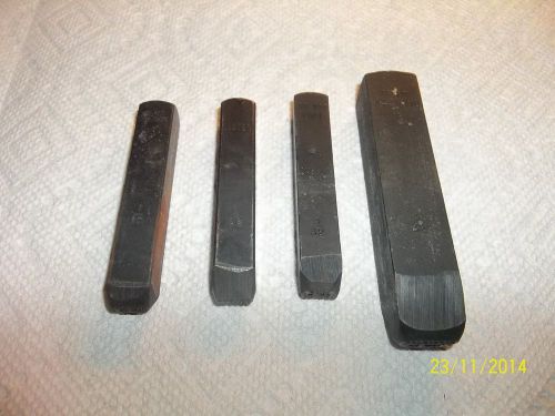 4 Young Brothers Specialty Locksmith Hand Stamps Never Used!
