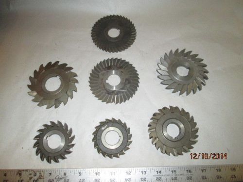 MACHINIST TOOLS LATHE MILL Lot of Slitting Saw Blades Gear Cutter for Mill j