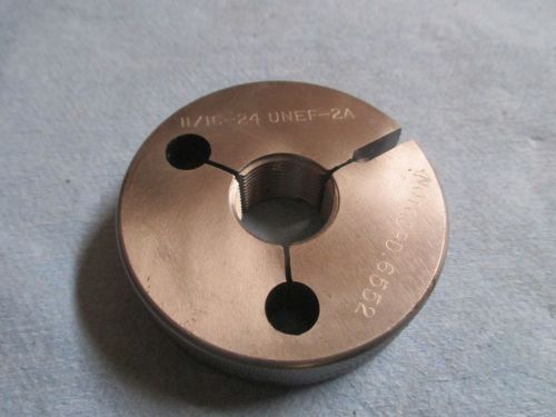 11/16 24 unef 2a thread ring gage no go only .6875 p.d.= .6552 machinist tools for sale