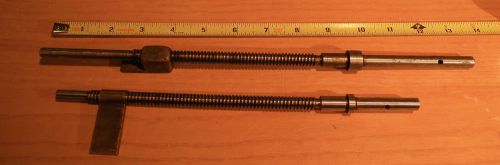 Rivett NEW OLD STOCK , set of two, cross feed screws with nuts, 608, 505 Lathe