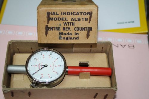Vintage oldak als18 dial indicator centre rev. counter made in england for sale