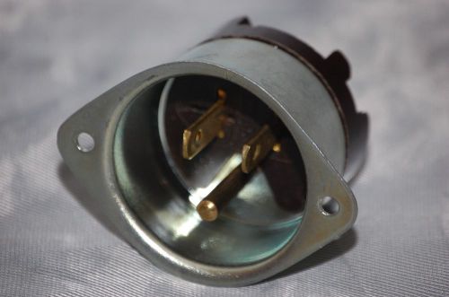 New leviton straight blade flanged inlet 15a - 125v for sale