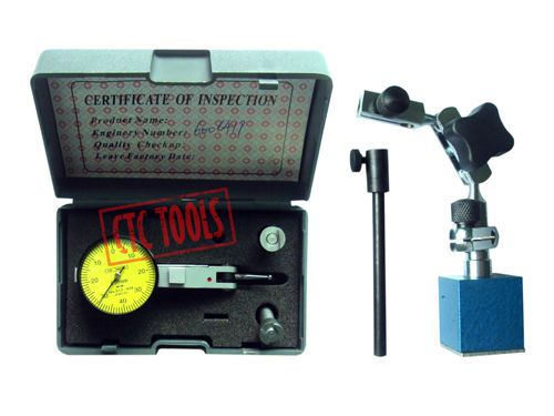 Brand new dial test indicator &amp; magnetic base measuring milling lathe #c91 for sale