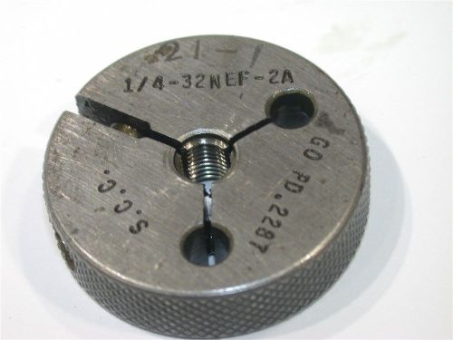 S. c. c. go thread ring gage 1/4&#034;-32-nef-2a for sale