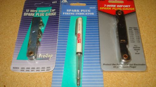 Lot of 3 cta spark plug gauges / gages / gap tools a323, a329, no. 3030 for sale