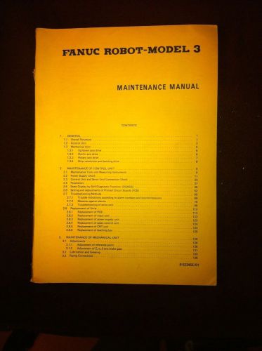 Original Fanuc Robot-Model 3 Maintenance Manual B-53745E/01