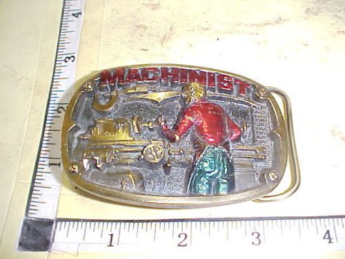 1986 USED MACHINIST BELT BUCKLE  Made in USA # 1808