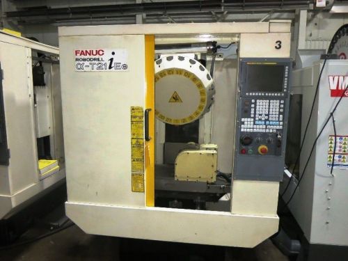 Fanuc robodrill alpha t21itee 3 axis vertical high speed drill tap machining cen for sale