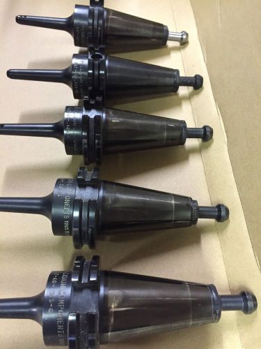 (5) CAT 40 Extended Reach Coated CNC Tool Holders by Precision Components