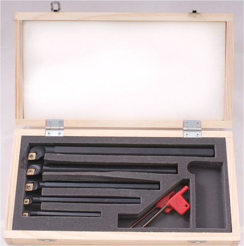 5 PIECE SCLCR INDEXABLE BORING BAR SET (5/16-3/8-1/2-5/8 &amp; 3/4 INCH) (1001-0023)