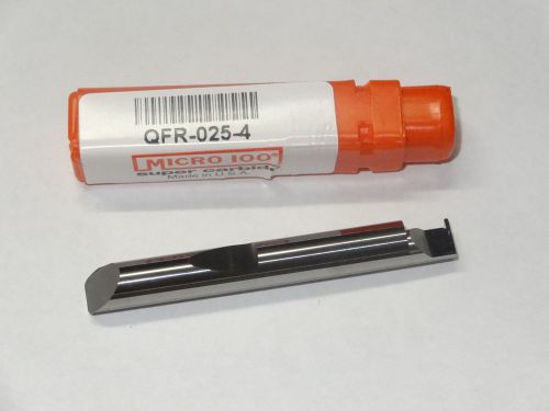 MICRO 100 QFR-025-4 Quick Change Carbide Full Radius Grooving Boring Tool Holder