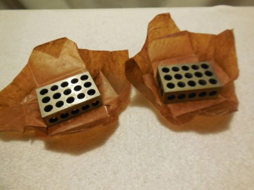 NEW! Machinist Ground 1-2-3 Blocks - 23 Holes/Matched Set Workholding/Inspection