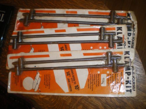 3 sets 2 Rookledge Do-it-yourself Clamp It kits 10-in width or 16 -in. length