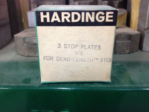 New old Stock - Hardinge Dead Length Stop Plates - 3 to a pk.
