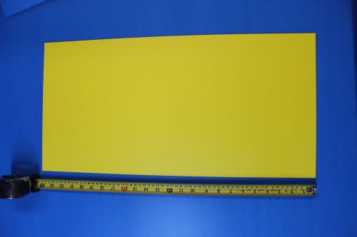Yellow polystyrene plastic sheet .015&#034; x 21-1/2&#034; x 51-1/2&#034;  lot of 10 sheets for sale