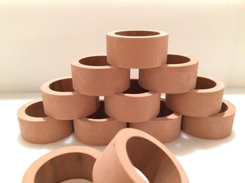 Natural rubber washer spacertan color id 1 1/4” x od 1 11/16” x 3/4&#034; tall 15 pcs for sale