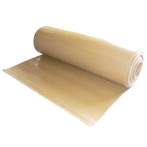 Pure gum rubber sheet - tan gum in color - 1/4&#034; width x 8&#034; width x 8&#034; length for sale