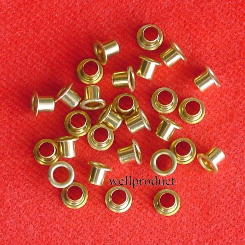 &gt; 100x Copper Alloy Brass Eyelet 3.9x4.5mm for Soldering Connection-Fe