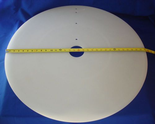 Quartz Glass Opaque Disc 31&#034; Dia.x 8mmThick w/3&#034; Hole Glass blowing Quartz Plate