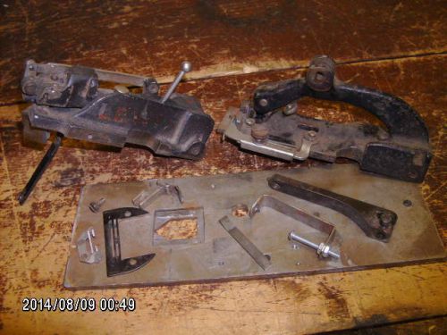 2 antique notcher attachments for industrial sewing machine -Lewis &amp; Simanco