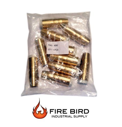 10-pk Gas Nozzle 4392 (1/2&#034;) for Bernard MIG Welding Gun
