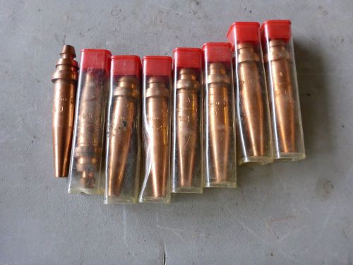 Uniweld Cutting Torch Tips Lot Of 8 Style 164-0