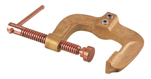 GROUND CLAMP BRASS: C-CLAMP 800 AMP WITH COPPER PLATED SCREW