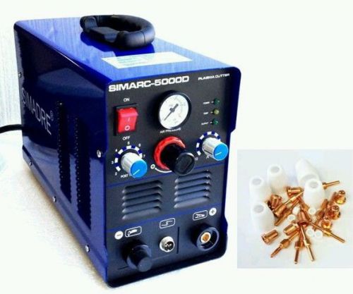 Simadre 2014 ct5000d 50a 110v/220v plasma cutter &amp; 30 consumables for sale