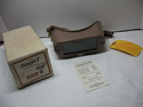 Vtg Welding Goggles Jackson Products Unigoggle II WR-600 NIP Steampunk Welder