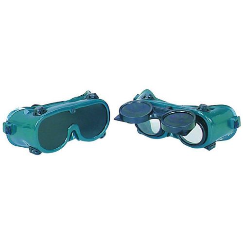 New 2 piece welding goggles with permanent flip lenses acetylene welding cutting for sale