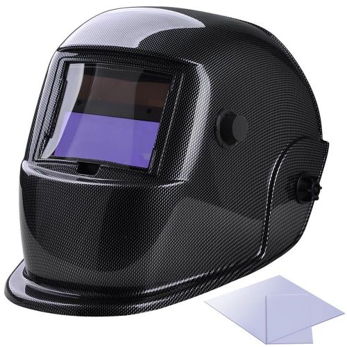 Solar Auto Darkening Welding Helmet Mask Grinding CE ANSI Large View 3.82x1.65&#034;