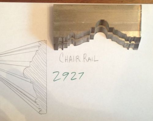Lot 2927 Chair Rail  Weinig / WKW Corrugated Knives Shaper Moulder