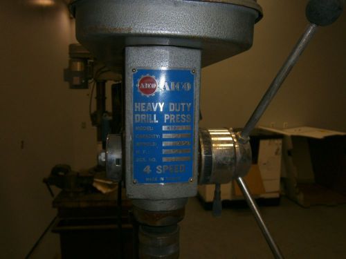 Aico drill press, with a heavy,heavy 200 pound metal  base table for sale