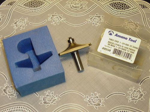 Amana Tool 49550 Table Edge 1 - 3/4 Inch Radius 1/2 Shank NEW IN PACKAGE!