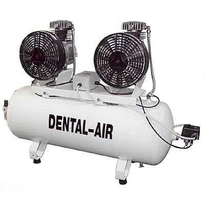 Silentaire da-2-100-37 tandem dental air compressor for sale