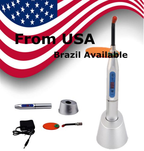 New silver dental 5w wireless cordless led curing light lamp 1500mw from us fast for sale