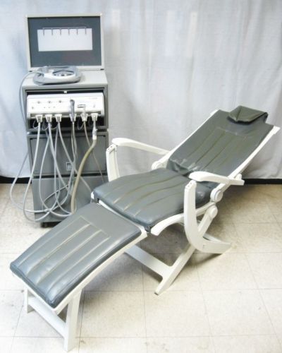 Dntlworks p 2000 self-contained dental delivery system w/new compressor w/chair for sale