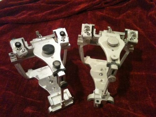 Two dental articulators, Denar D-5, fully adjustable