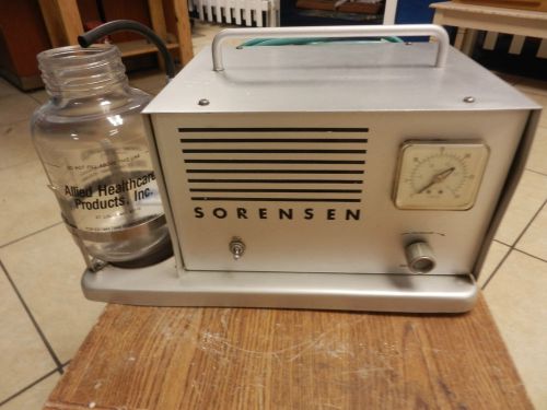 Used sorensen (vernitron) 1800 d asperator missing bottle cap vacuum works good for sale