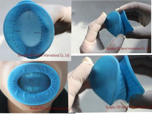 Dental Disposable Sterile Rubber Dam Cheek Retractor Opener Blue 20 pcs S&amp;D RD01