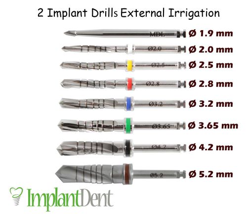 2ps Drill External Irrigation,Dental Implant,Surgery Instruments,Lab, Free Ship!