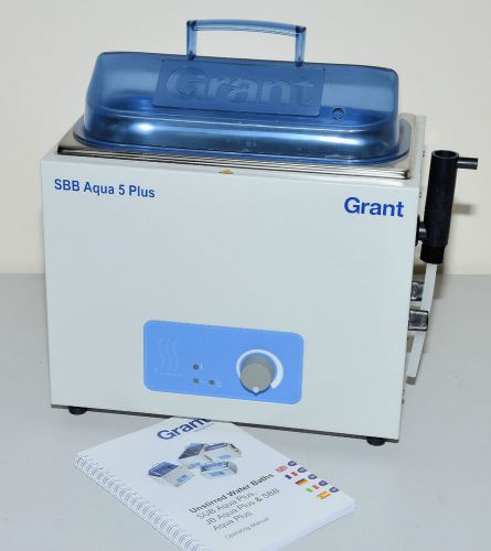 Grant SBB Aqua 5 Plus Unstirred water bath 5 Litre, Robust For Boiling