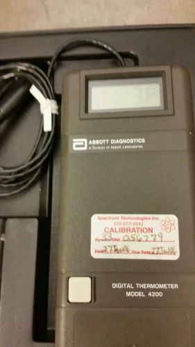 Digital  thermometer with wire probe  Abbott industries