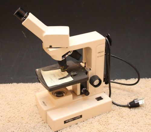 SWIFT MODEL M3500D SERIES MICROSCOPE AS IS FOR PARTS OR REPAIR