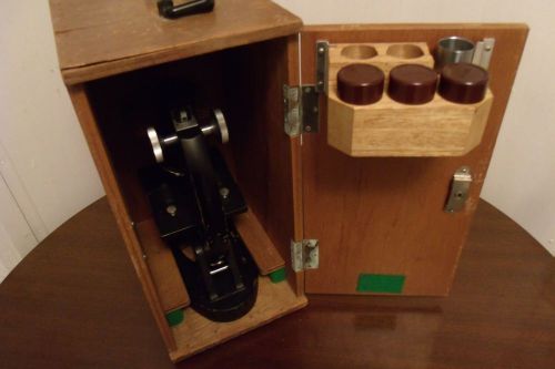 Vintage unitron phase mpa microscope w/wood case-no eyepiece for sale